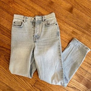 Reformation Cynthia High Rise Straight Jeans - 24 - Tahoe